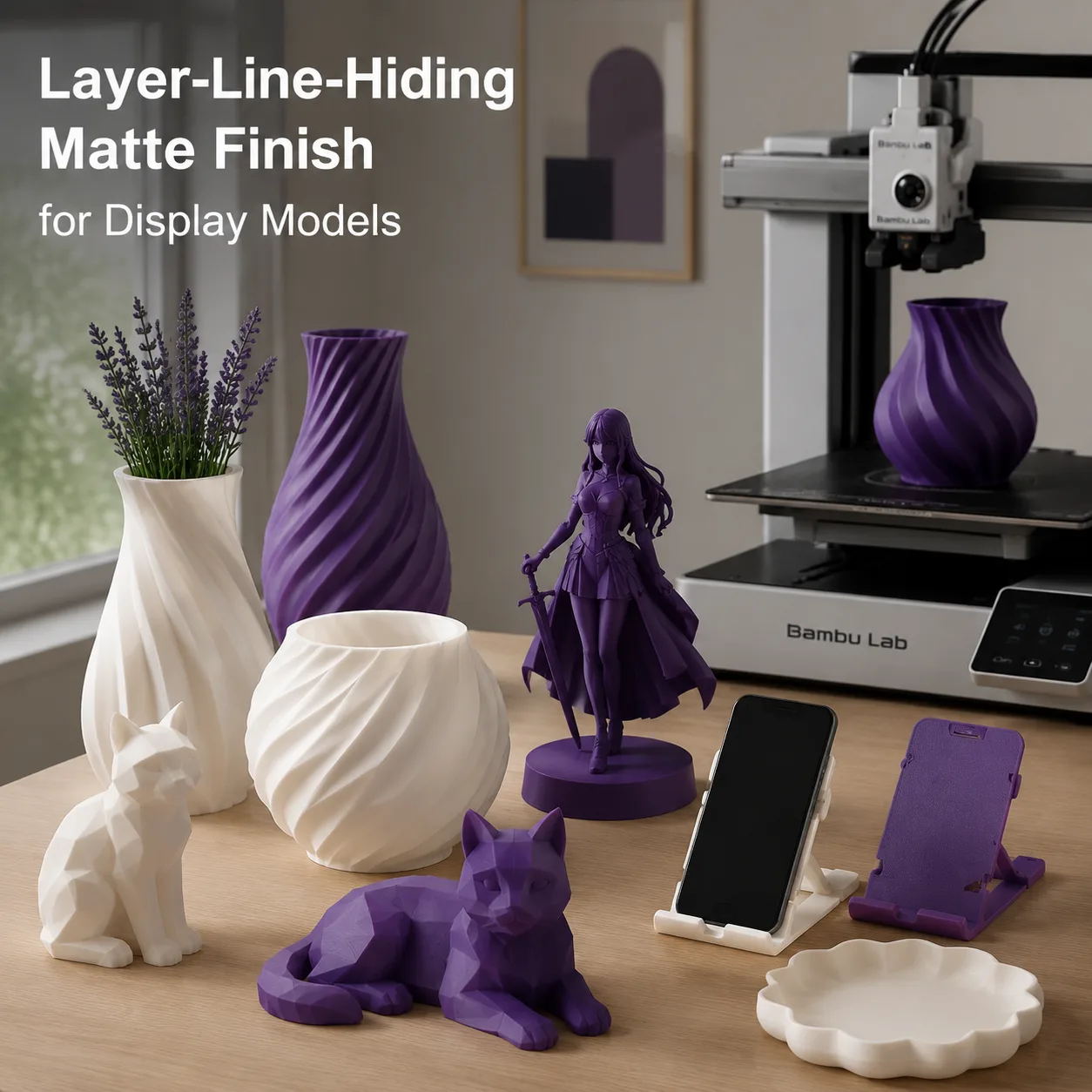 3D Matte PLA Refill Filament 1.75mm 1kg No-Spool Eco Refill — Product Images