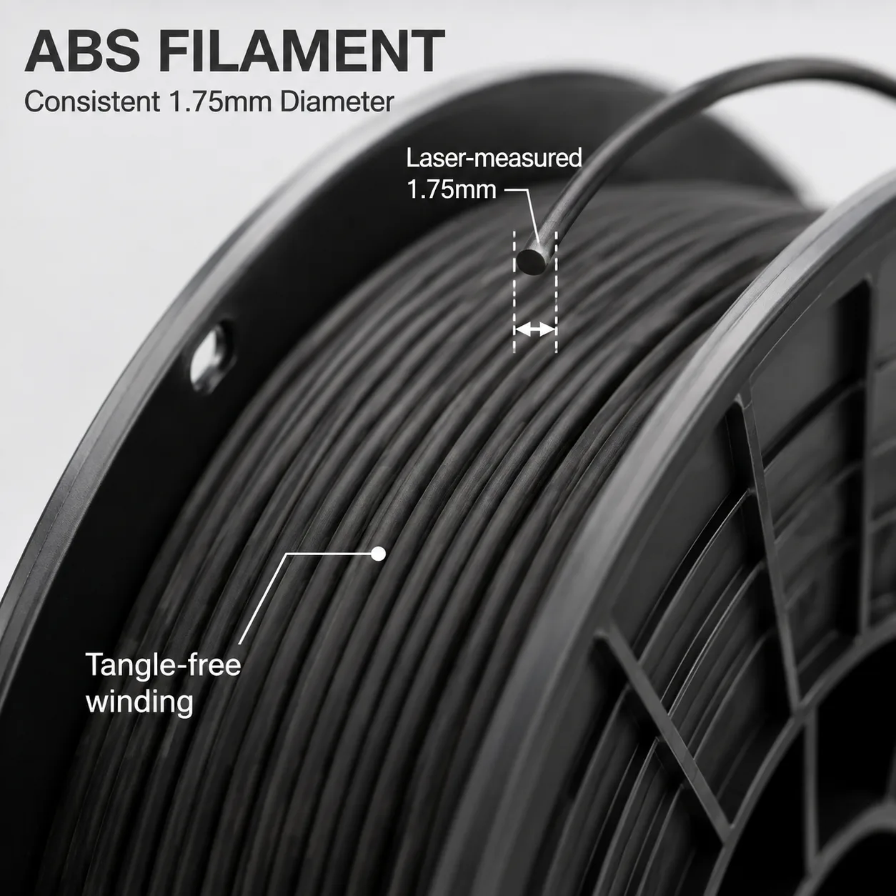 ABS 3D Printer Filament 1.75mm 8 Colors High Impact Heat Resistant White Natural Skin Tone Red Creality — Product Images