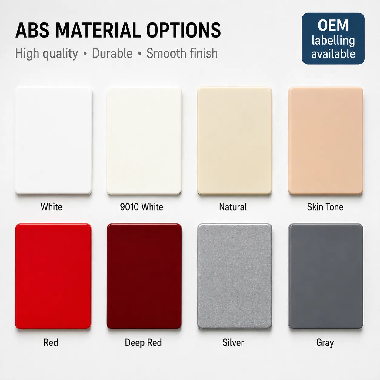 ABS 3D Printer Filament 1.75mm 8 Colors High Impact Heat Resistant White Natural Skin Tone Red Creality — Product Images