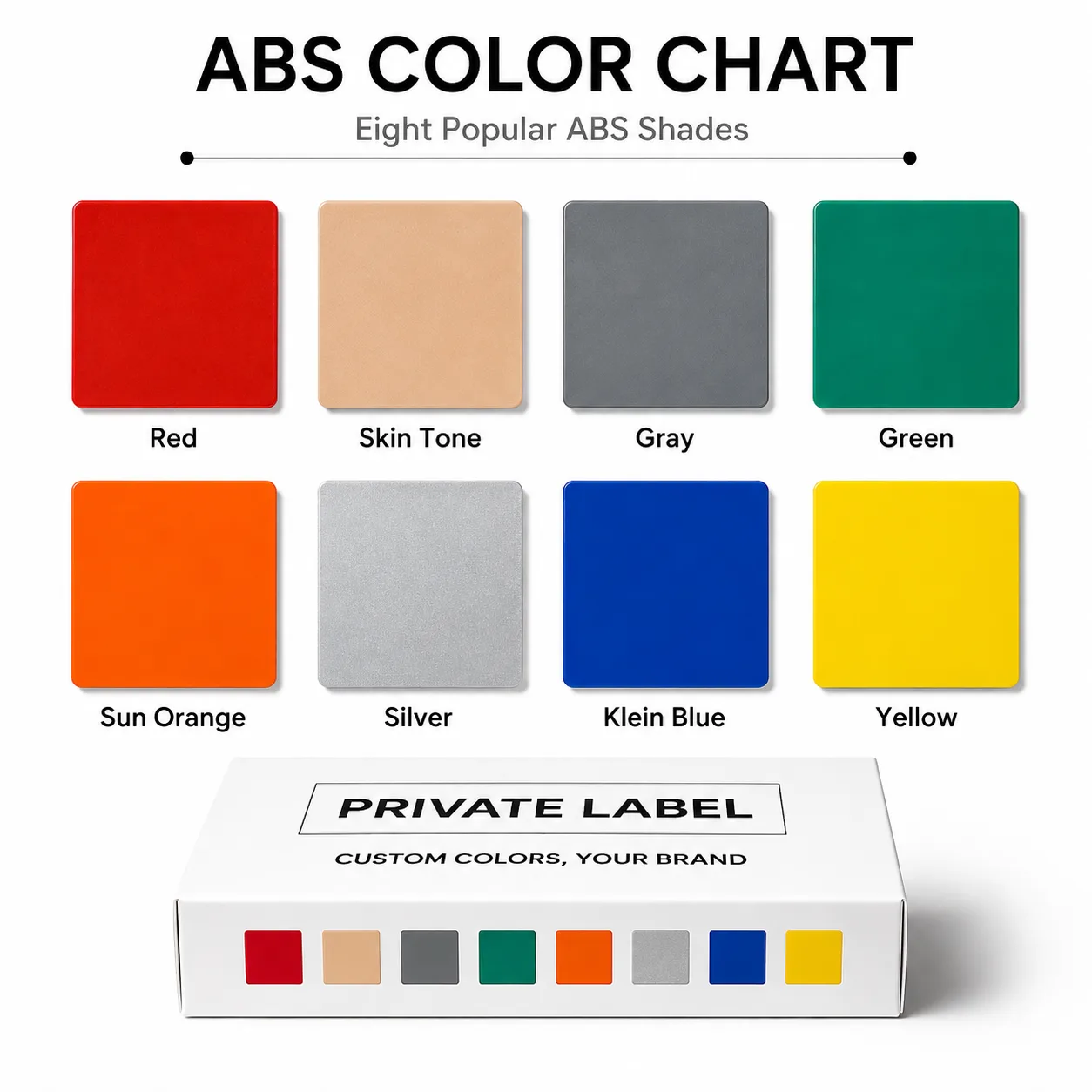 ABS Filament 1.75mm 8 Colors Skin Tone Klein Blue Impact Resistant — Product Images