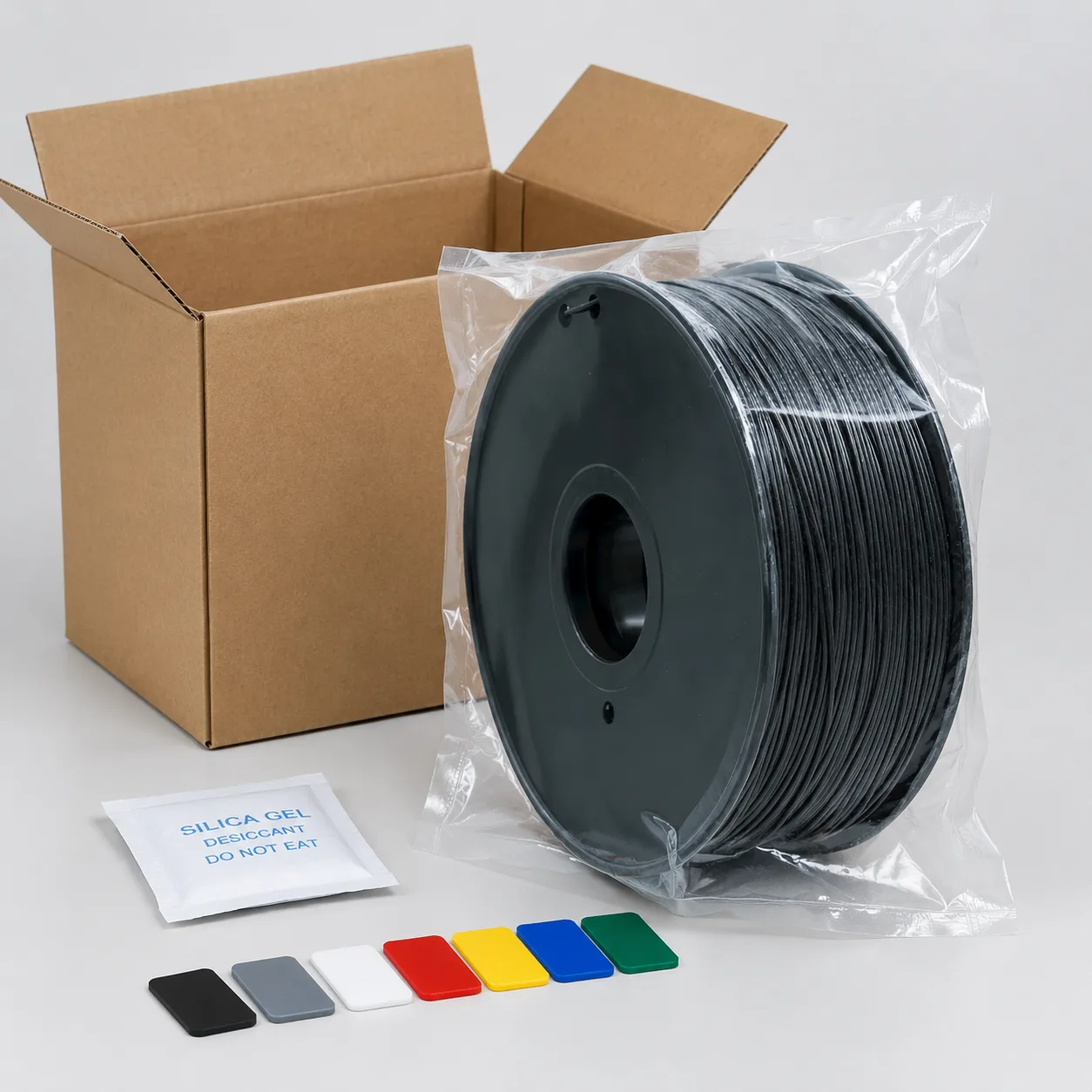 ABS Filament Fluorescent 1.75mm 1kg Yiqiu3D Impact Resistant Smoothable — Product Images
