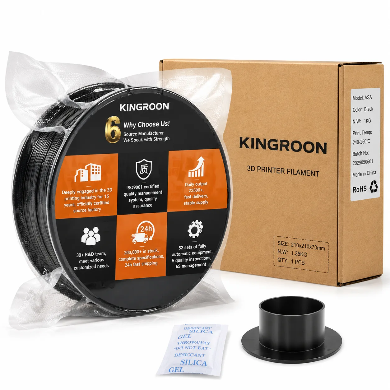 ASA Filament 1.75mm 1kg 340m UV-Resistant Outdoor — Product Images