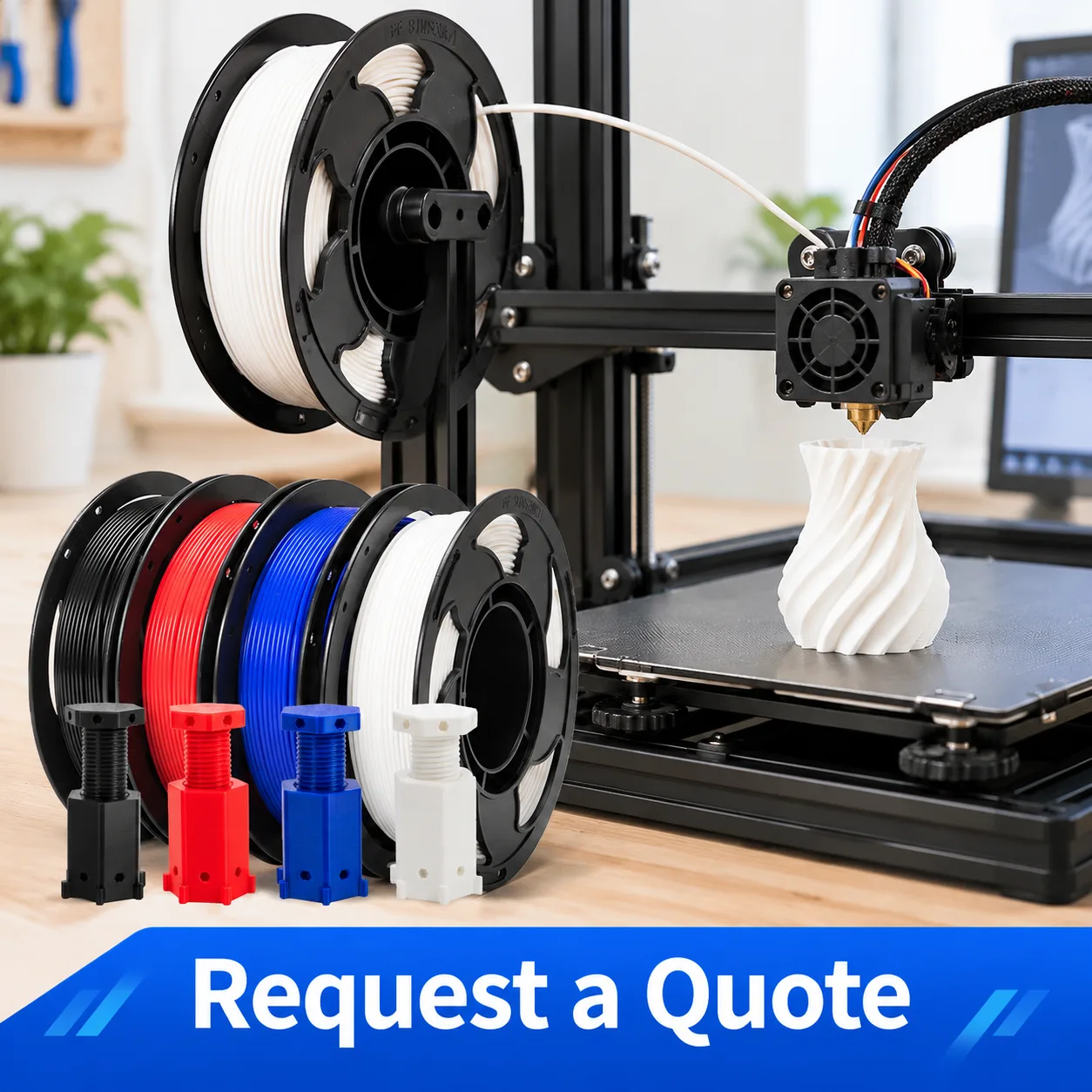 Yiqiu3D Basic PLA Filament 1.75 mm 1 kg High-Speed Prototyping — view 6