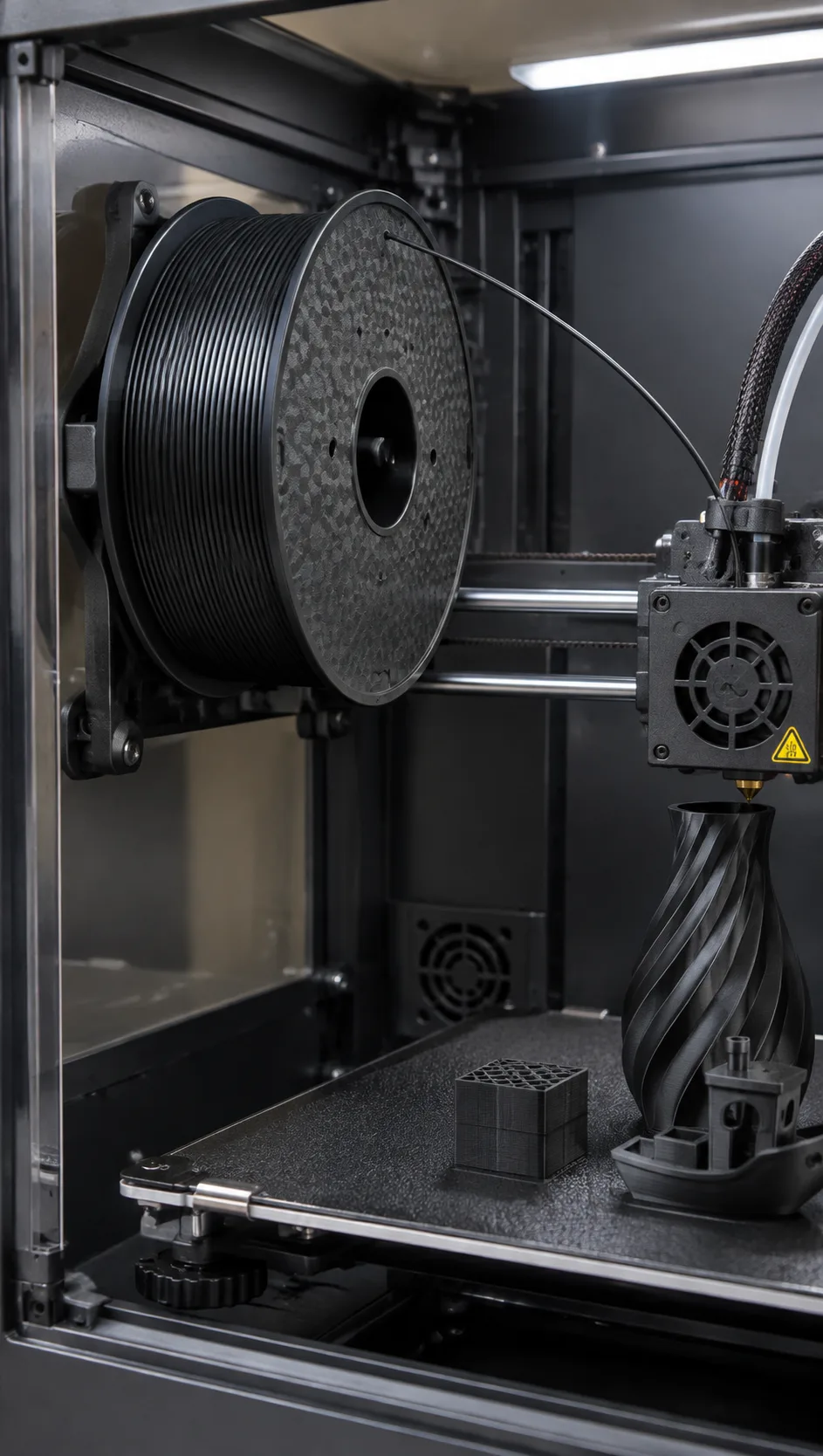Carbon Fiber ABS Filament 1.75mm 1kg Yiqiu3D Low-Warp Stiffness — Scene