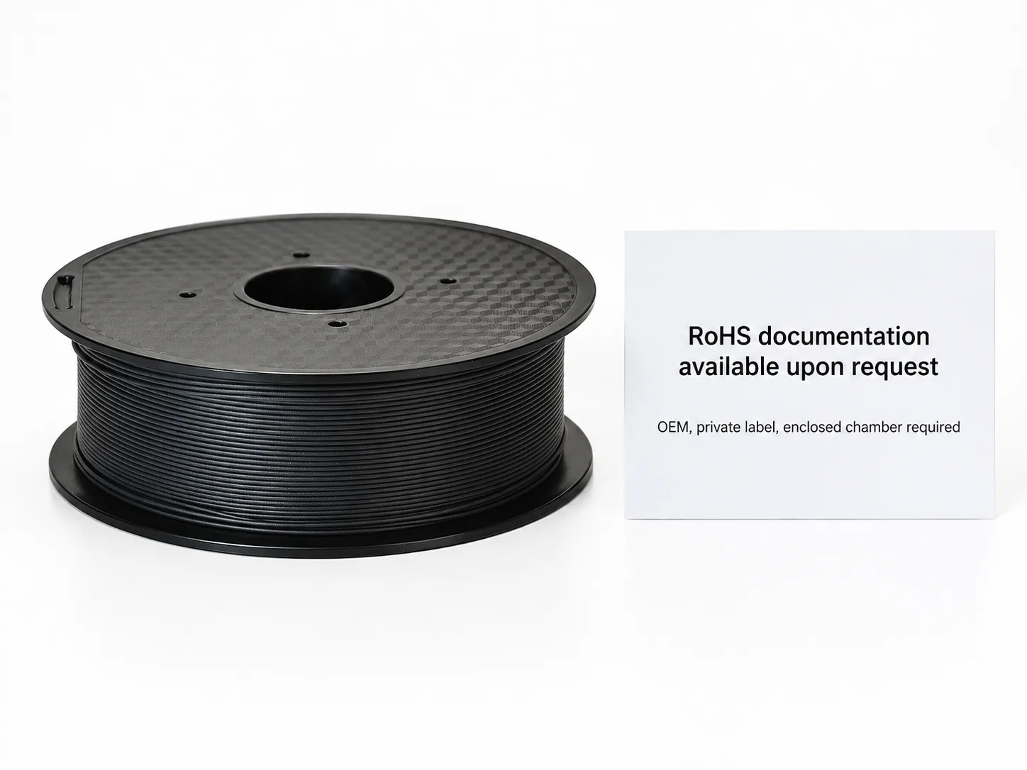 Carbon Fiber ABS Filament 1.75mm 1kg Yiqiu3D Low-Warp Stiffness — Product Images