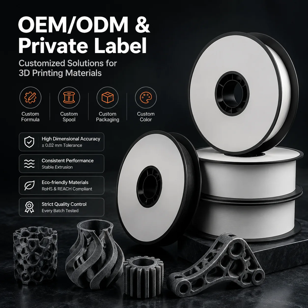 Carbon Fiber PLA — Product Images