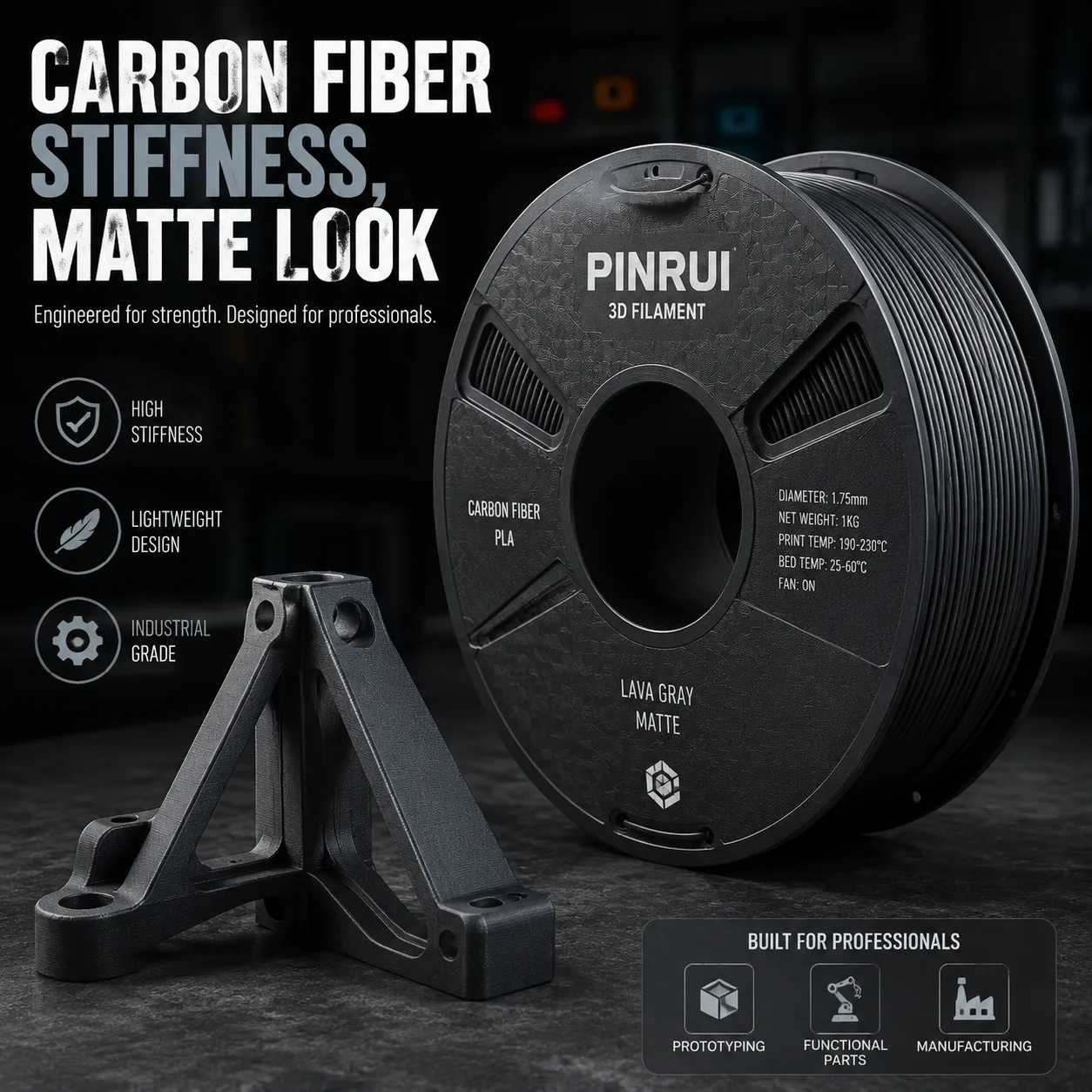Carbon Fiber PLA — view 6
