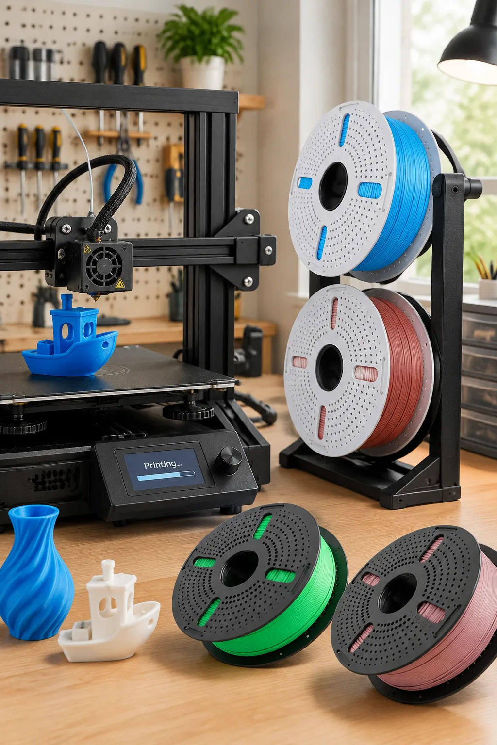 Dual Color Matte PLA Filament 1.75mm 1kg Yiqiu3D Two-Tone — Scene