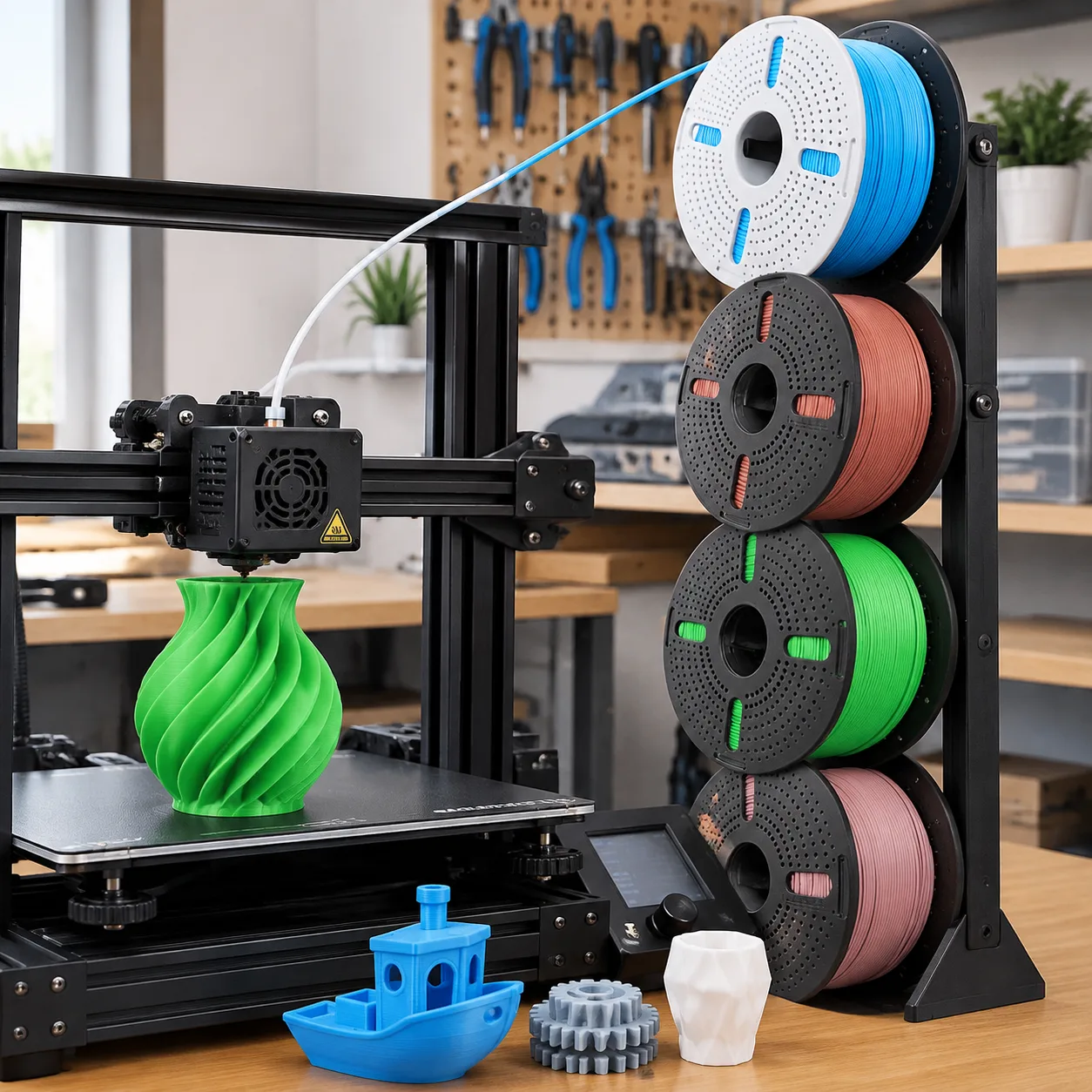 Dual Color Matte PLA Filament 1.75mm 1kg Yiqiu3D Two-Tone — Product Images