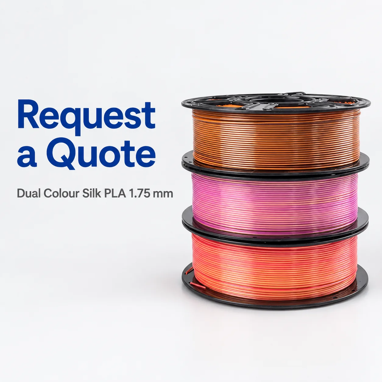 Dual Color Silk PLA Filament 1.75mm 1kg Net Yiqiu3D Dual-Gradient — view 6