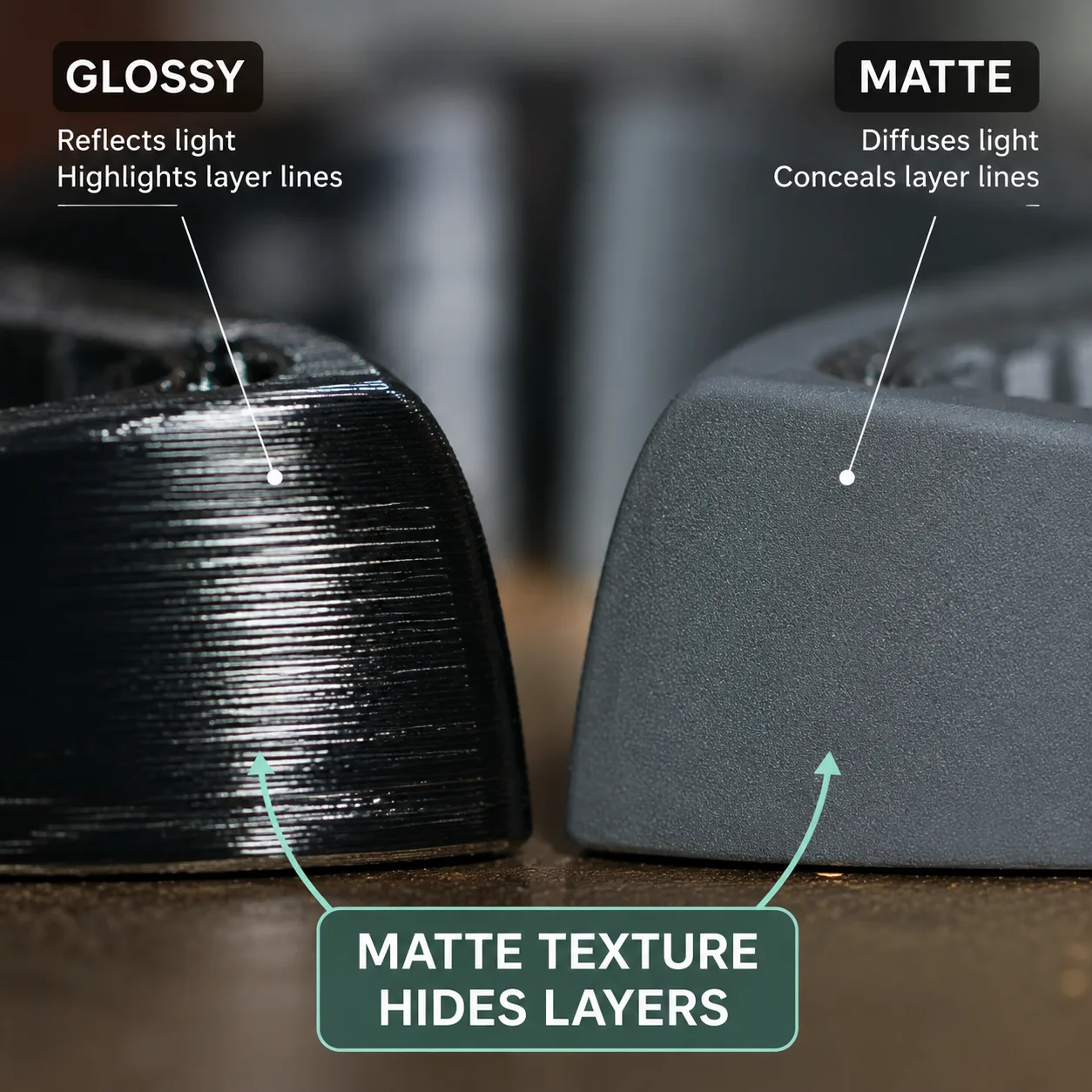 PLA+ Matte Filament 1.75mm 1KG Frosted Texture No Layer Lines 8 Colors Premium Finish — Product Images