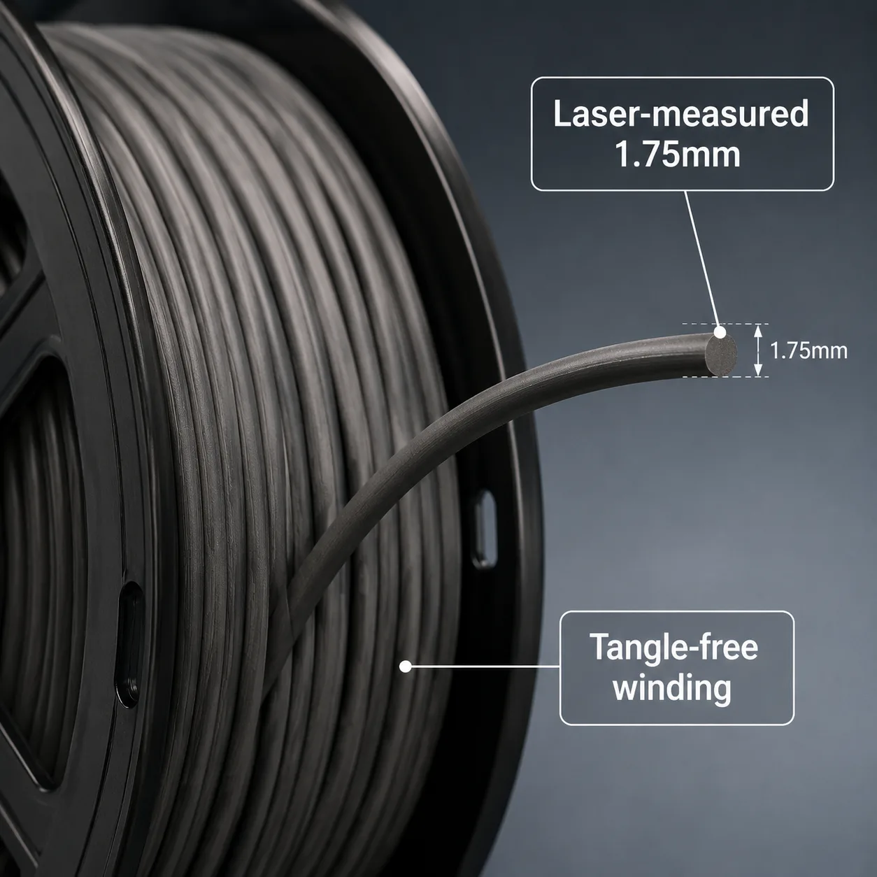 Factory Wholesale ABS Filament Spool 1.75mm High Impact 8 Bright Colors — Product Images