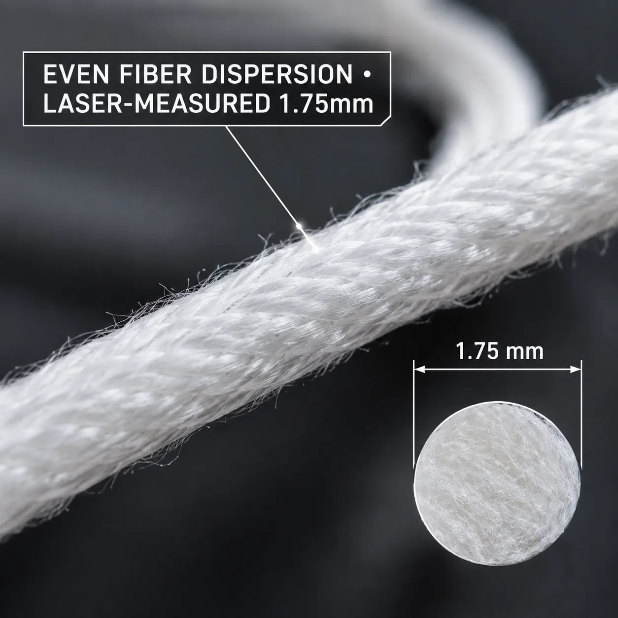 Glass Fiber PETG Filament 1.75mm 1kg White GF-PETG Stiff Tough — Product Images