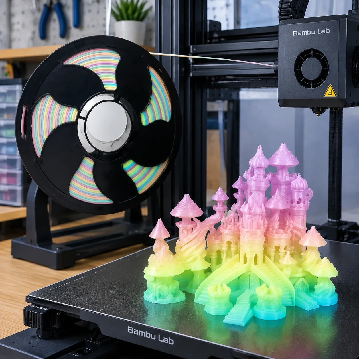 Glow in the Dark Silk PLA Filament 1.75mm 1kg Net Yiqiu3D Farm Grade Luminous — Product Images