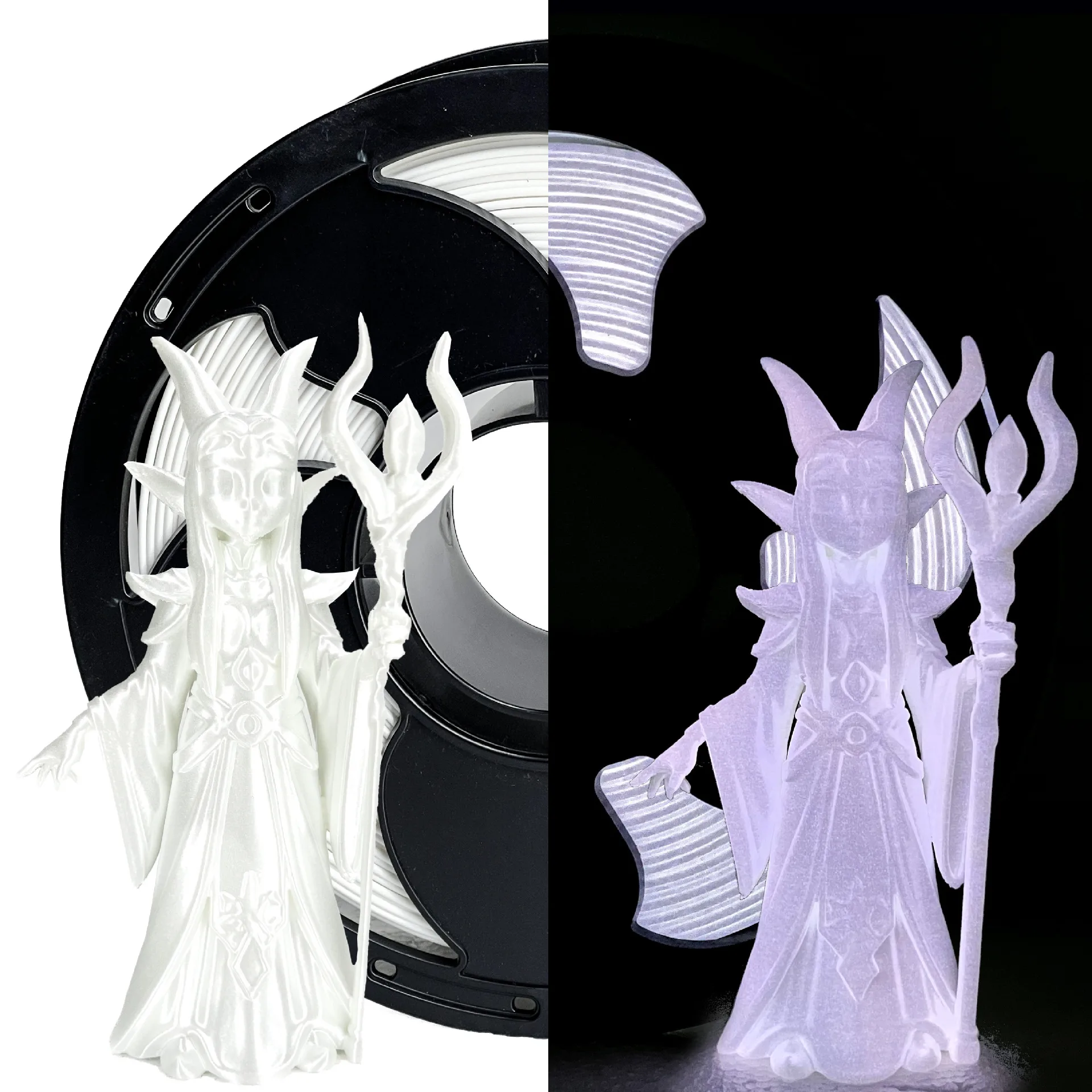PLA YG 038 Glow in the Dark White Pearl White
