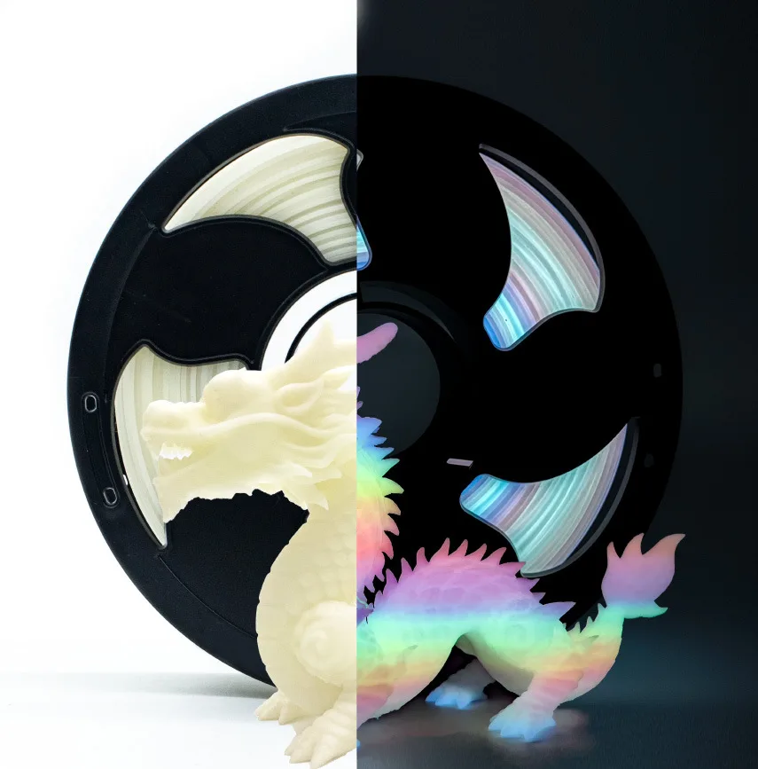 PLA YG Glow in the Dark Rainbow 1 White Base 004