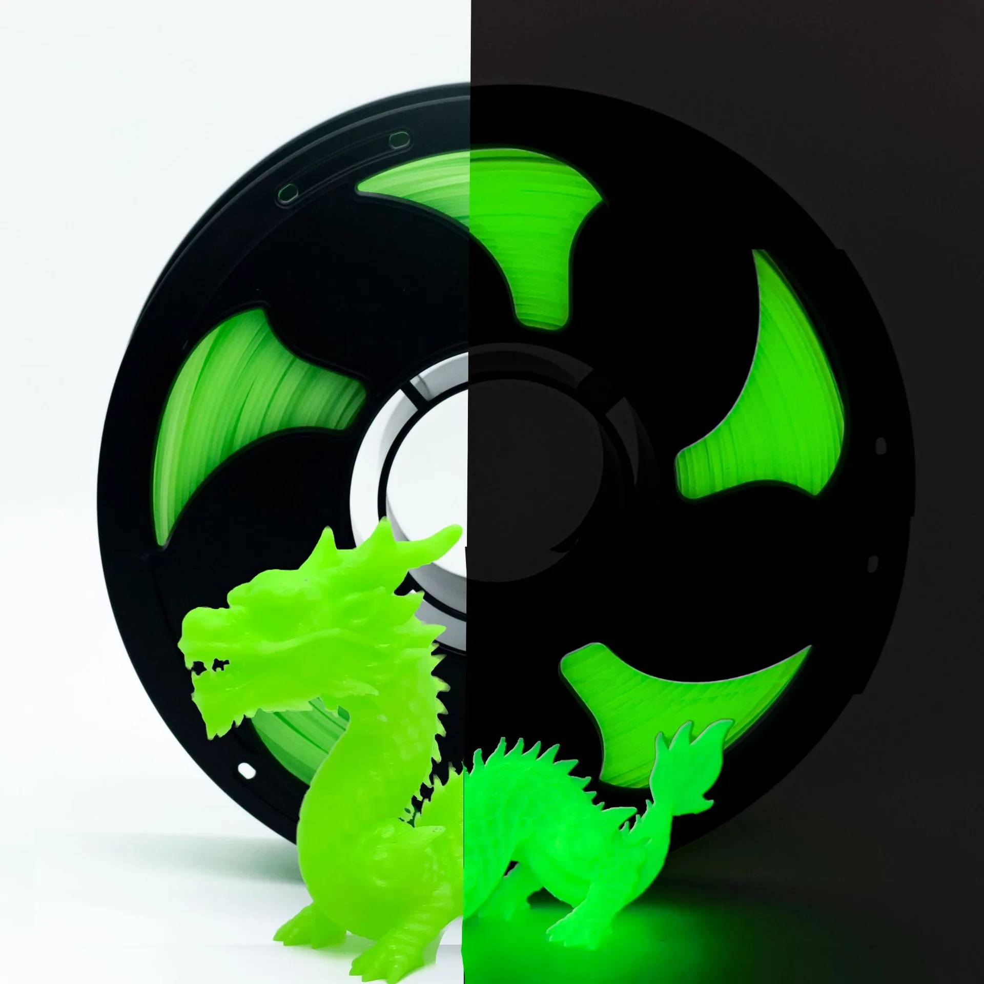 PLA YG Glow in the Dark Green Green Fluorescent 003
