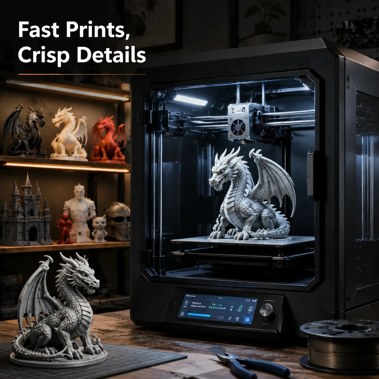 Yiqiu3D High Speed PLA Filament 1.75mm 1kg — Product Images