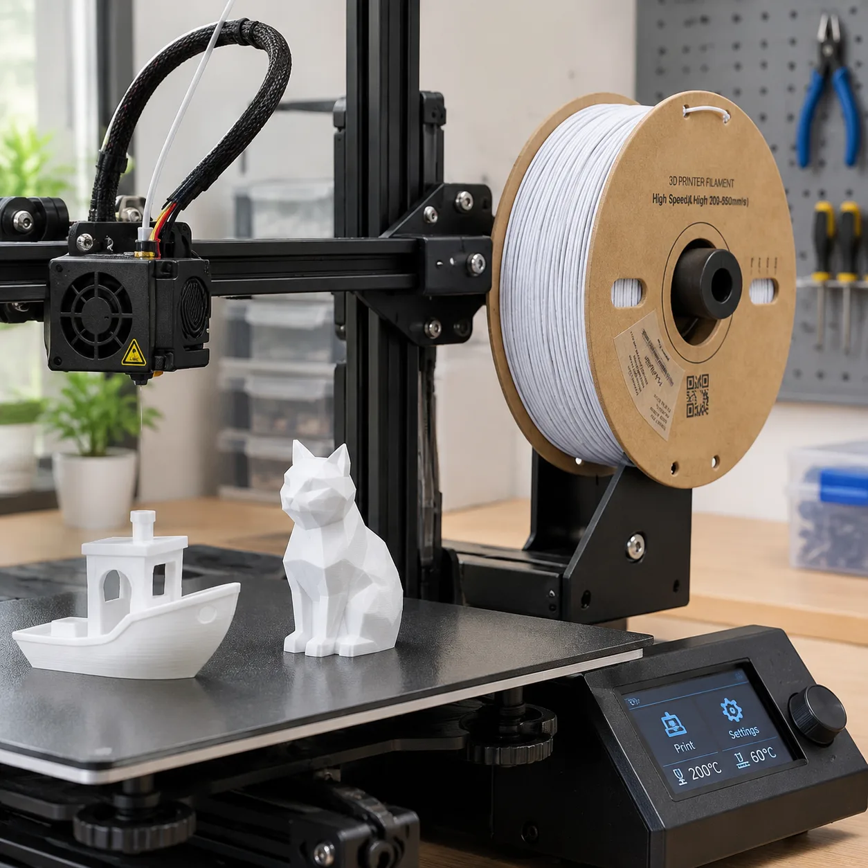 Marble Black PLA Plus Filament 1.75mm 1kg Yiqiu3D Marble Swirl — Product Images