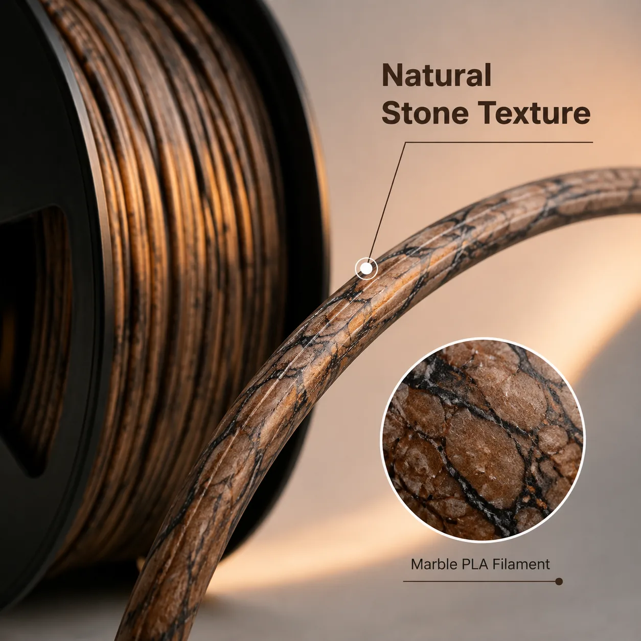 Marble PLA Filament — Product Images