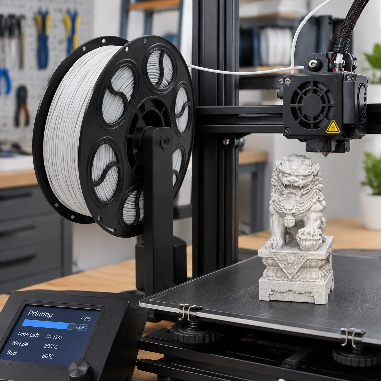 Marble PLA Filament 1.75mm 1kg Yiqiu3D Marble Swirl Texture — Product Images