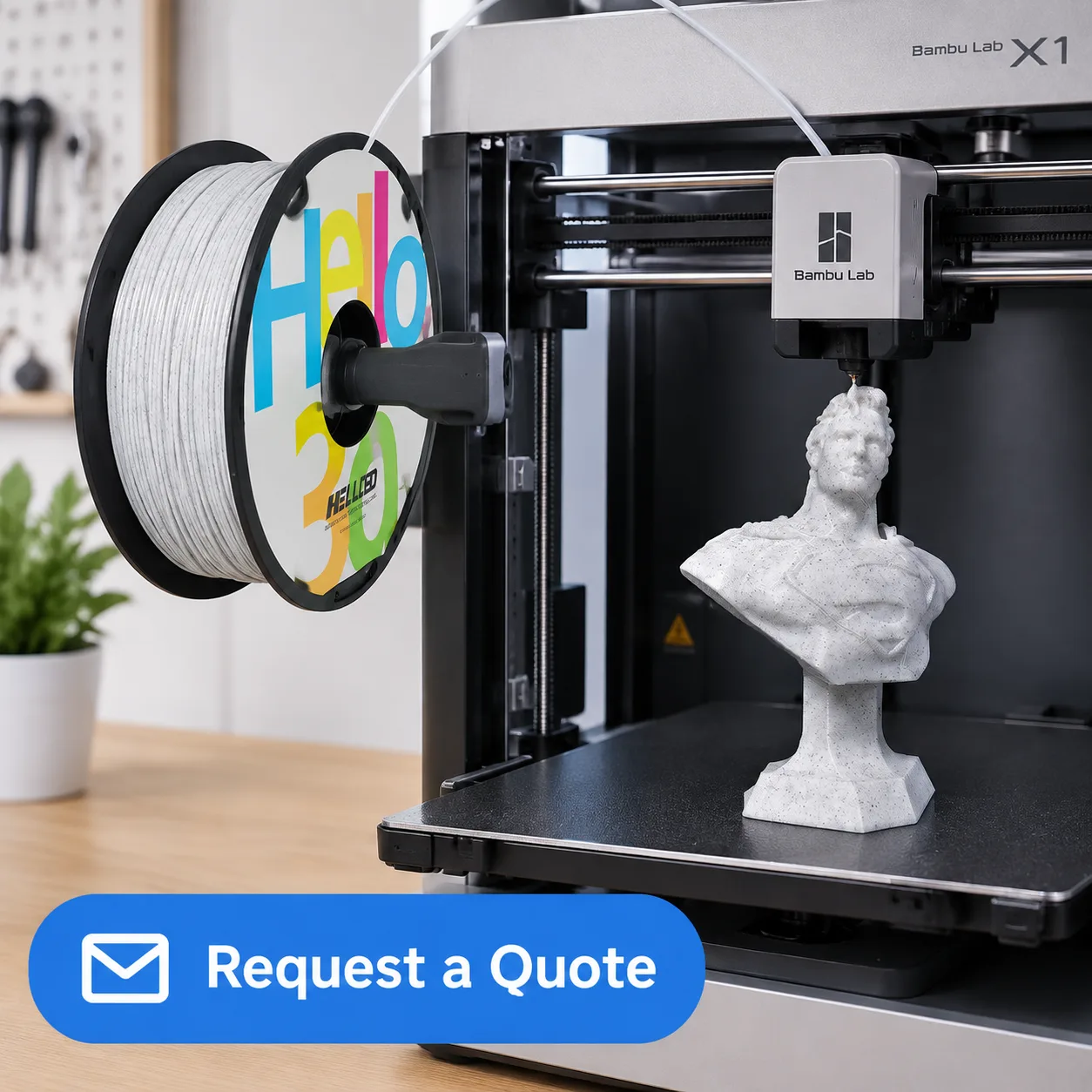 Marble PLA 3D Printer Filament Stone-Texture Finish 8 Marble Tones Architectural Decor — view 6