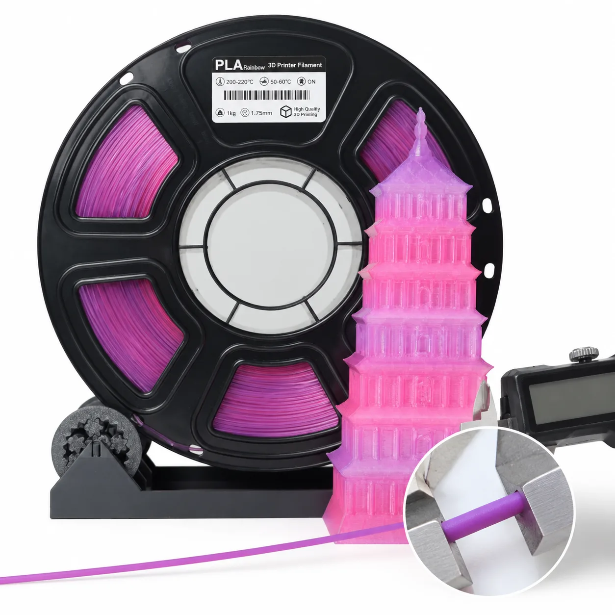 Matte PLA Filament Four Seasons 1.75mm 1kg Yiqiu3D Matte Finish — Product Images
