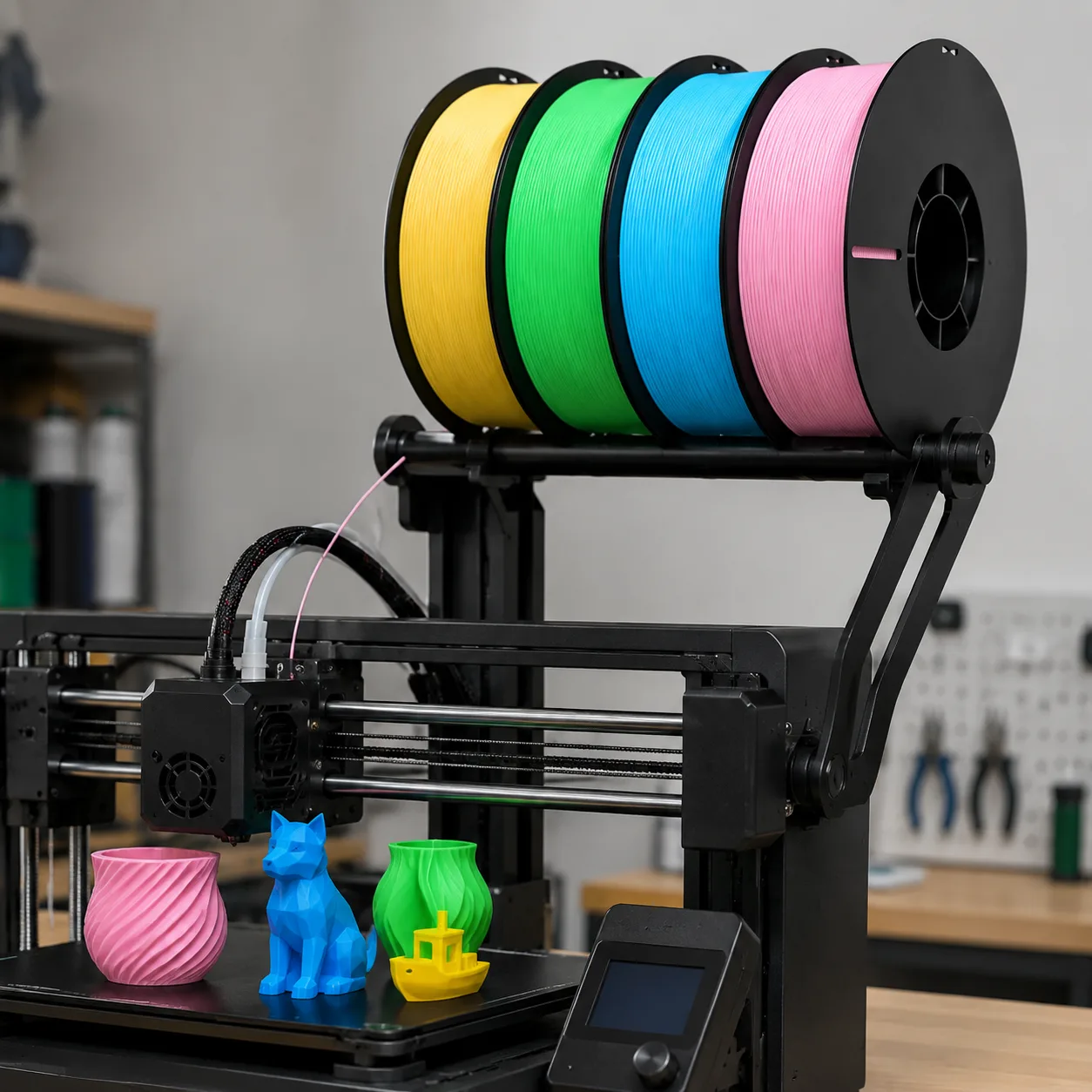 Matte PLA Filament 8 Pack 1.75mm 8x250g Color Sampler — Product Images