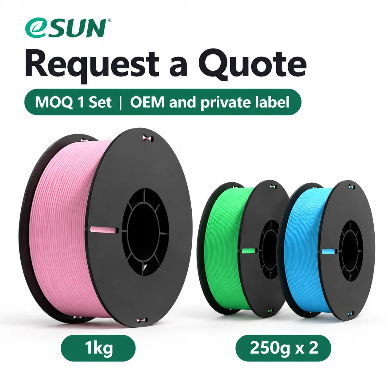 Matte PLA Filament 8 Pack 1.75mm 8x250g Color Sampler — view 6