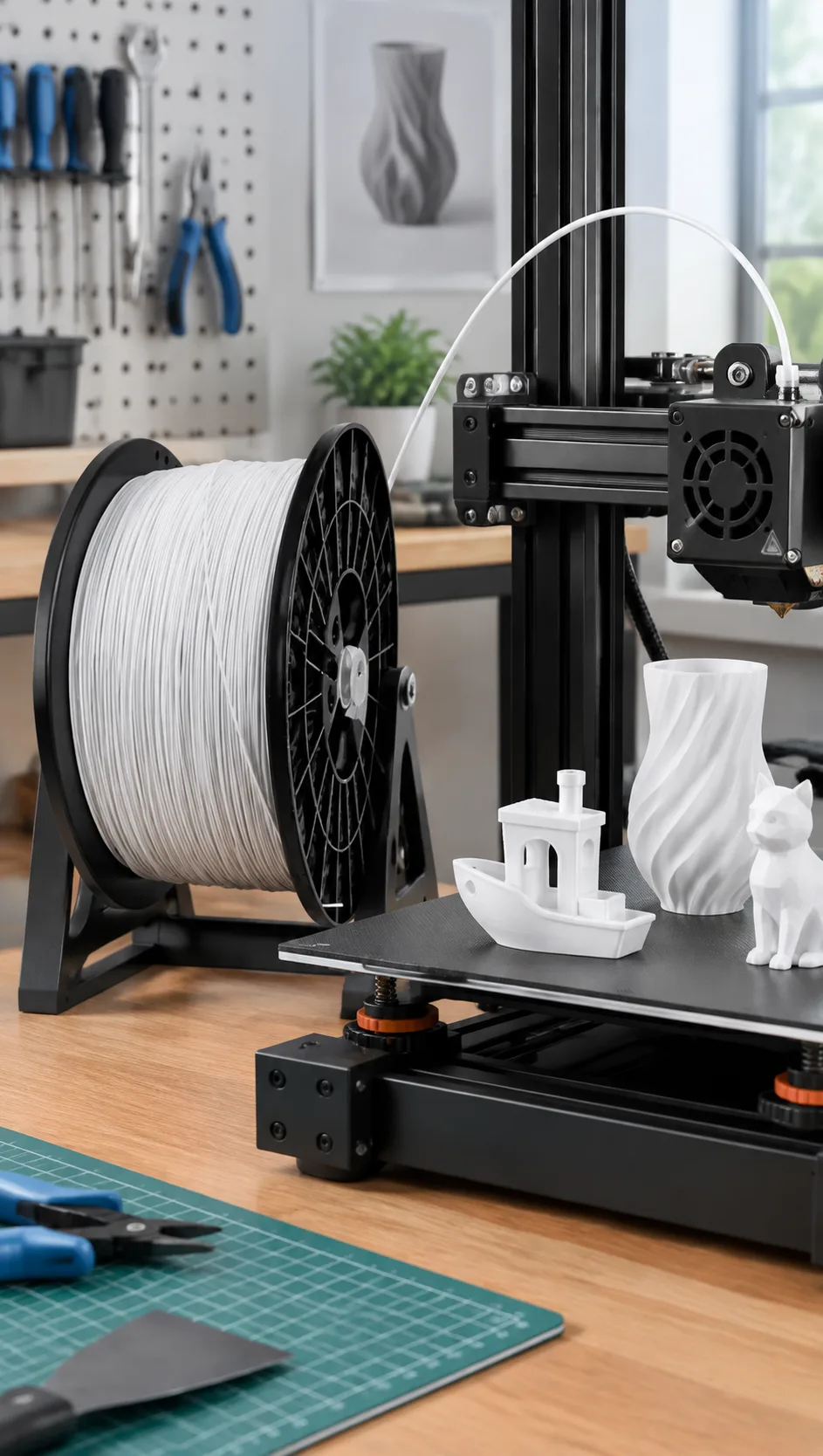 PETG Filament Black 1.75mm 1kg Yiqiu3D Tough Layer Bonding — Scene