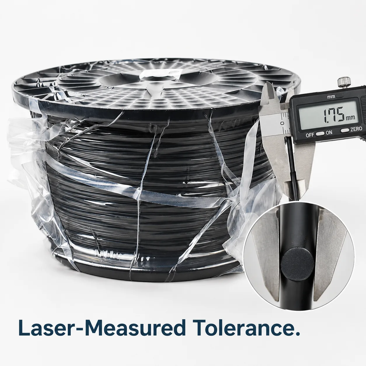 PETG Filament Black 1.75mm 1kg Yiqiu3D Tough Layer Bonding — Product Images