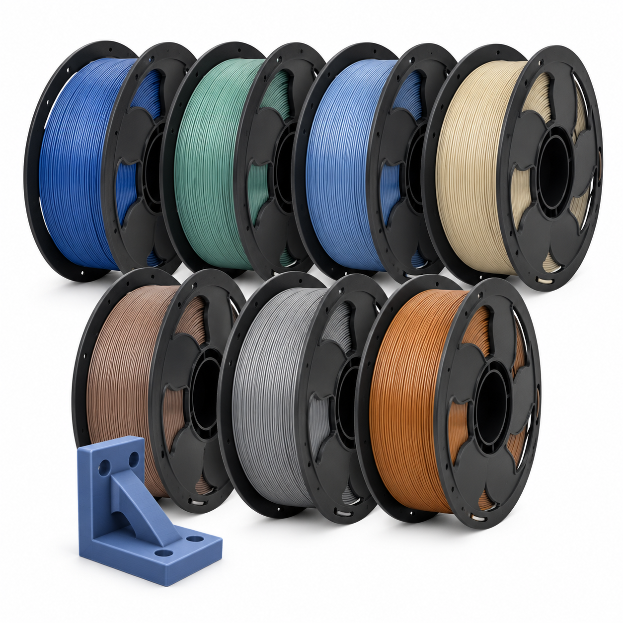 Yiqiu3D PETG Filament 1.75mm 1kg Metallic Shimmer Collection, 8 Metal Tones, Tough Parts, Bambu Lab Prusa