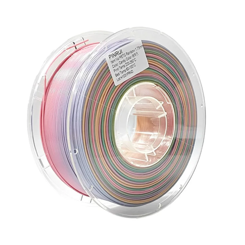 PETG Rainbow Filament 1.75mm 1KG Gradient Macaron Cosmic Colors Durable Art
