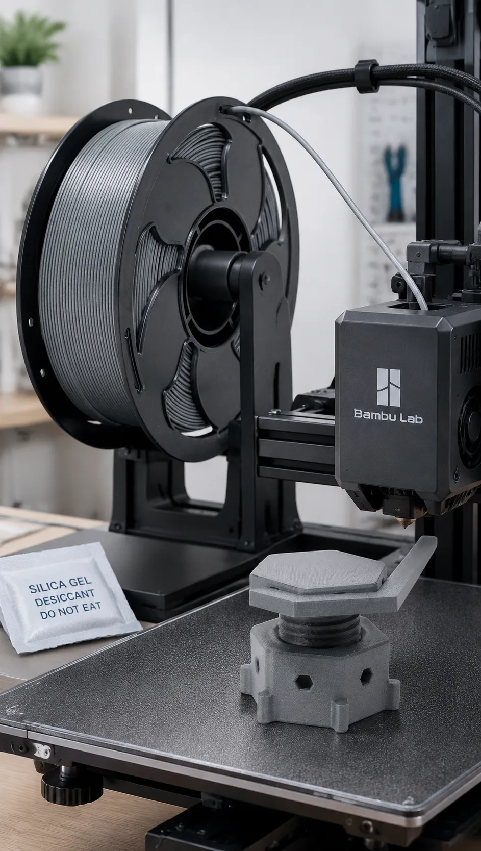 Yiqiu3D PLA CF & PLA GF Filament 1.75 mm 1 kg Fiber-Reinforced — Close-up