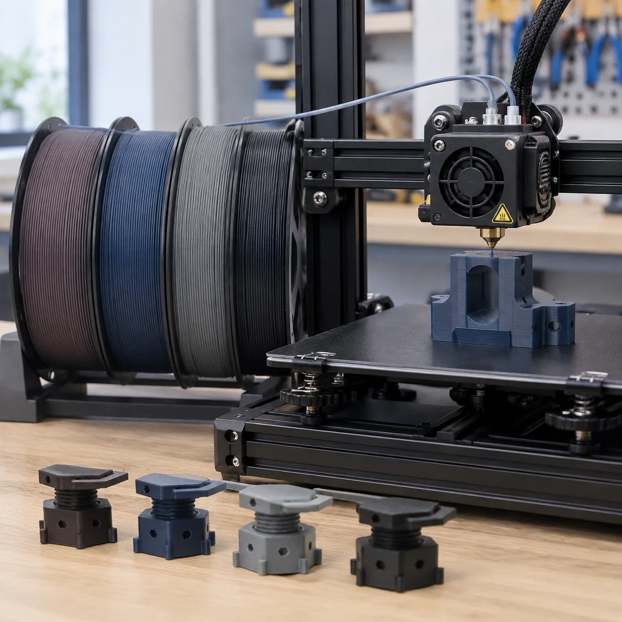 Yiqiu3D PLA CF & PLA GF Filament 1.75 mm 1 kg Fiber-Reinforced — Product Images