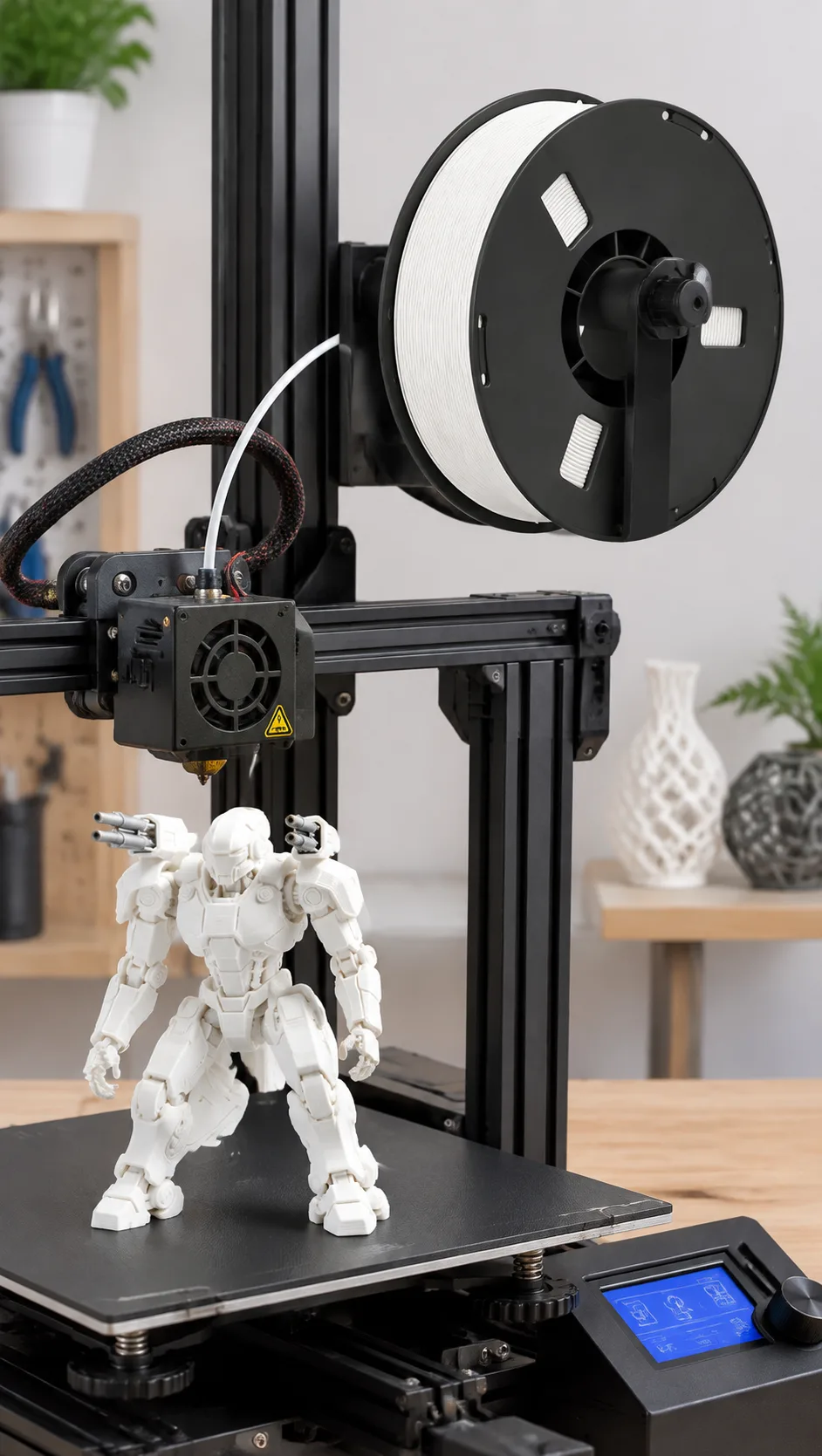 PLA+ 3D Printer Filament Enhanced Toughness 8 Vivid Colors Less Brittle Models — Scene