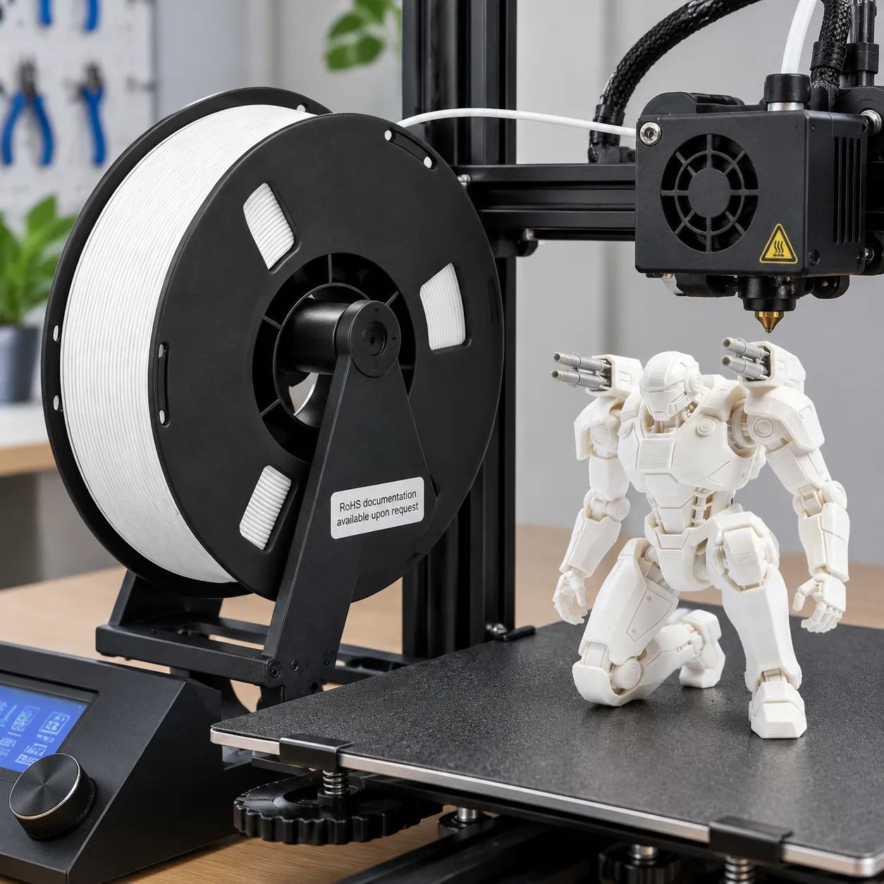 PLA+ 3D Printer Filament Enhanced Toughness 8 Vivid Colors Less Brittle Models — Product Images