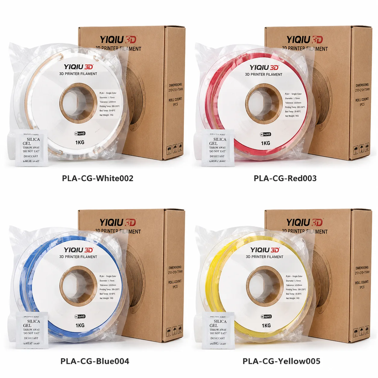 Yiqiu3D PLA 1.75mm — Product Images