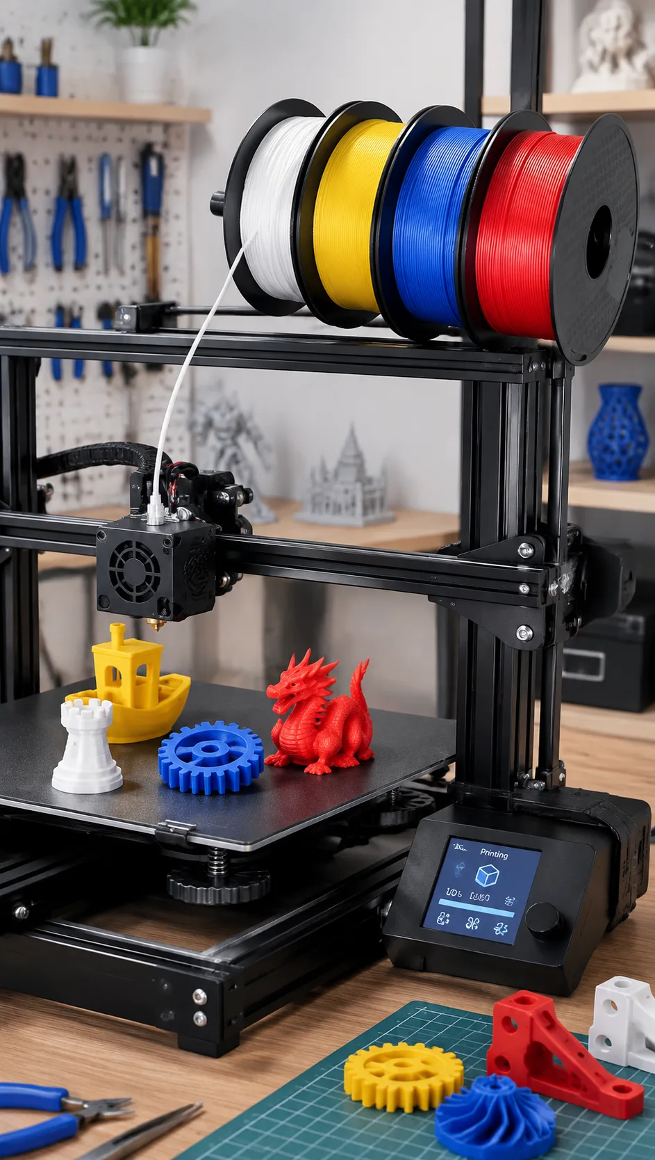 PLA 1.75mm 3D Printer Filament Premium Quality 8 Colors — Scene