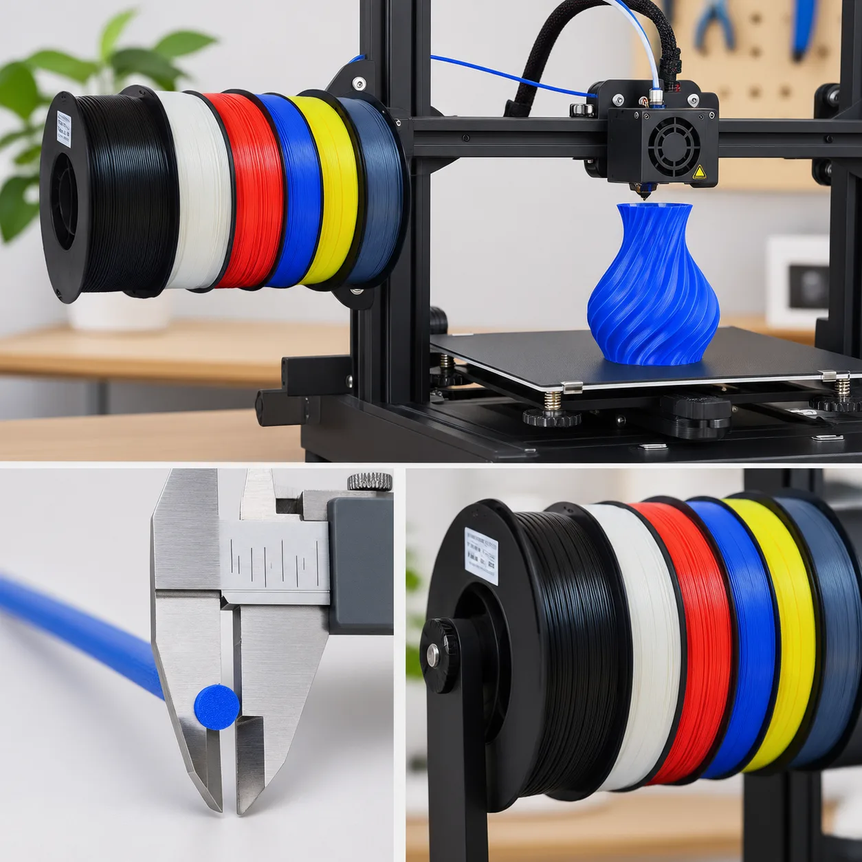 PLA 1.75mm 3D Printer Filament Premium Quality 8 Colors — Product Images