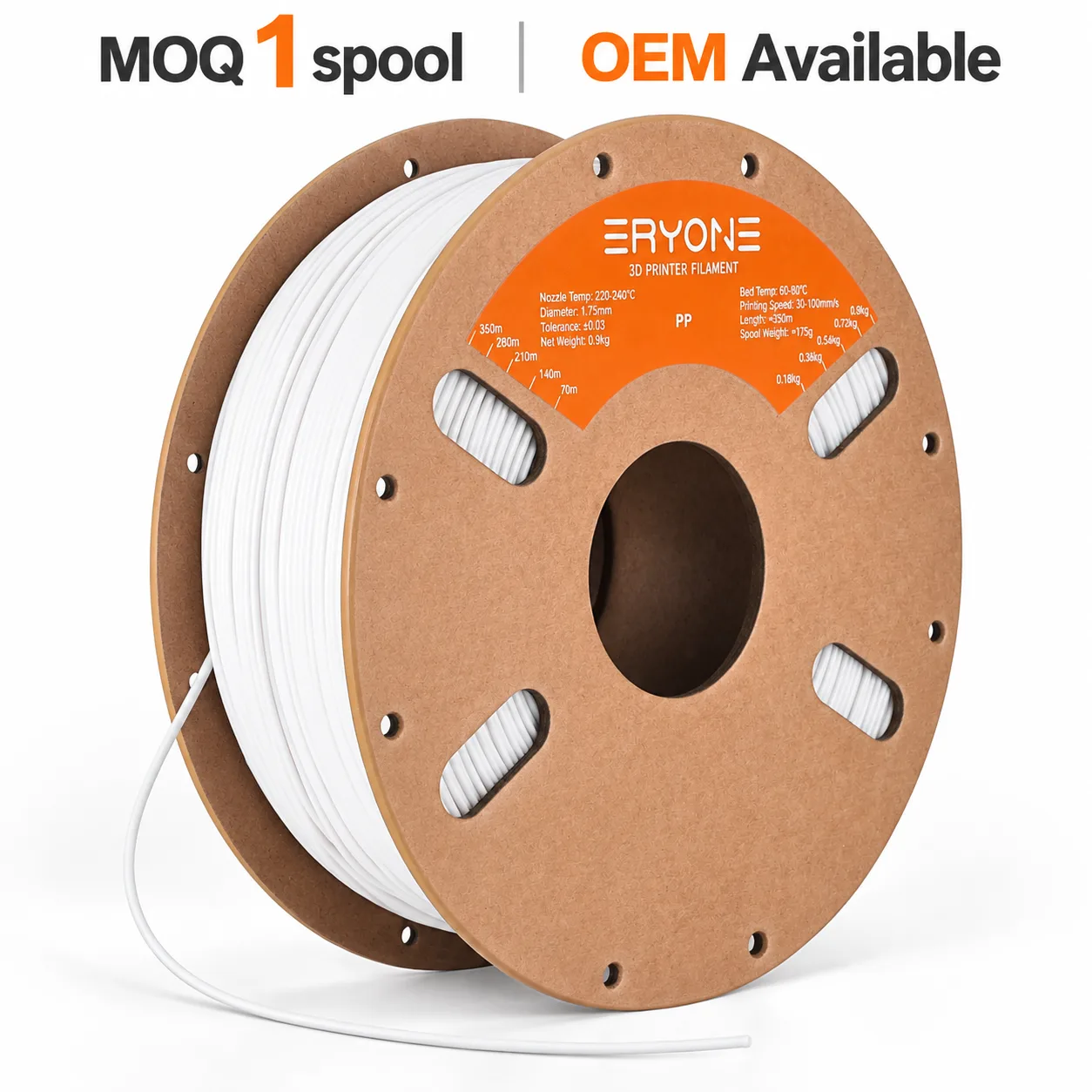 PP Filament 900g 1.75mm Yiqiu3D Chemical-Resistant
