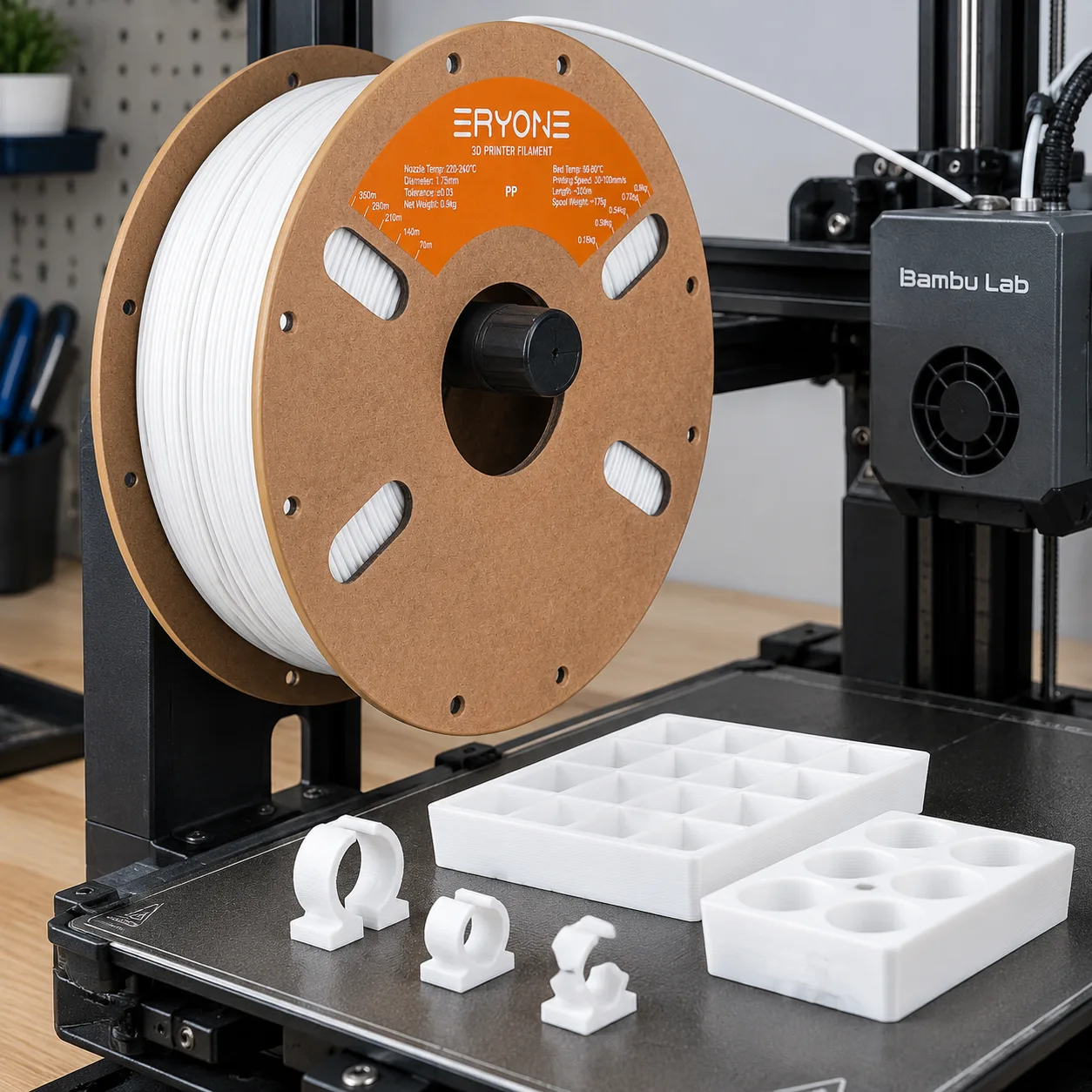 PP Filament 900g 1.75mm Yiqiu3D Chemical-Resistant — Product Images