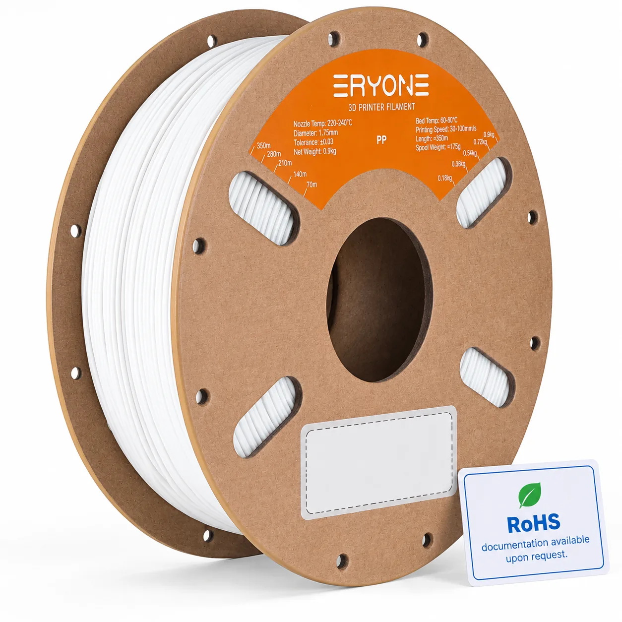 PP Filament 900g 1.75mm Yiqiu3D Chemical-Resistant — Product Images