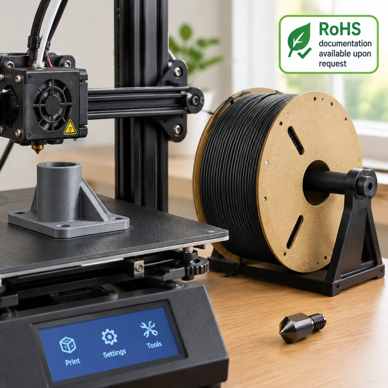 Yiqiu3D PPS-CF PEEK-A200 Carbon Fiber Nylon Composite Filament 1.75mm High-Temp Industrial — Product Images