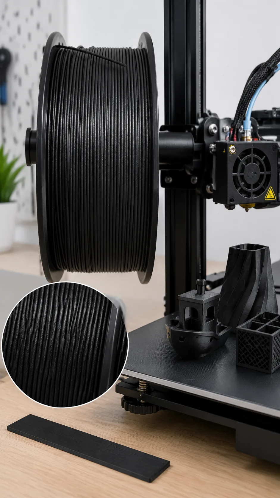 High Precision PLA Filament 1.75mm Low Warp Multicolor 8 Shades — Close-up