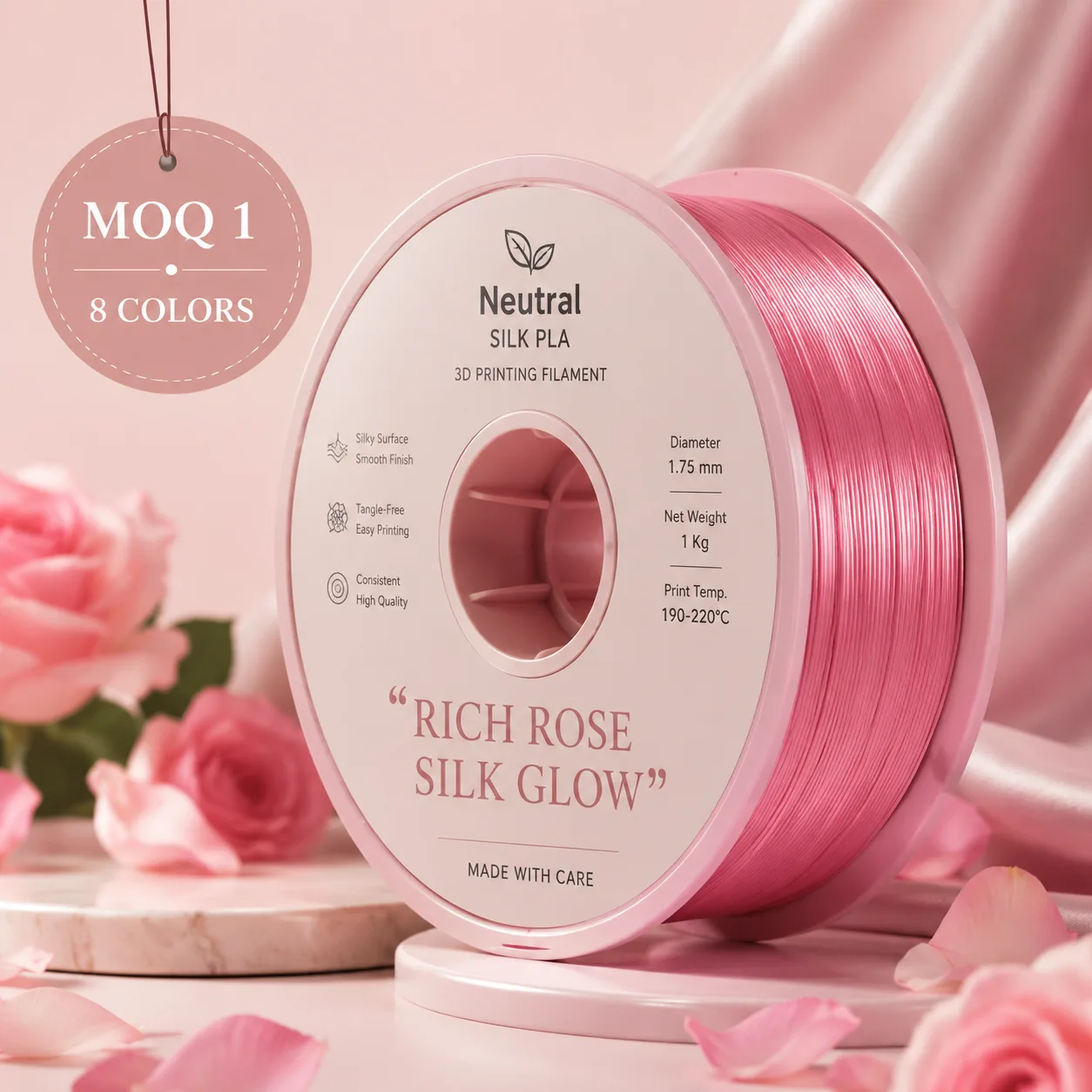 Silk PLA Pink 1.75mm 1kg — view 6