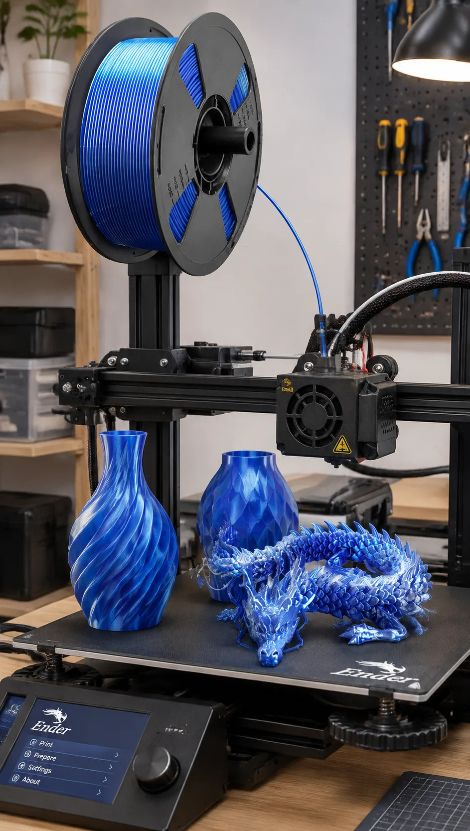 Yiqiu3D Silk PLA Filament 1.75mm 8-Color High-Speed Metallic Shine — Scene