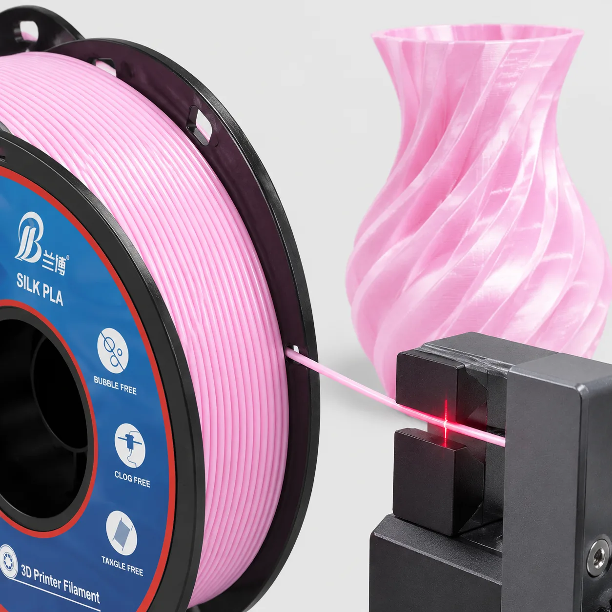 Yiqiu3D Silk PLA Filament 1.75mm Anti-Clog Anti-Tangle Pastel Silk Colors — Product Images