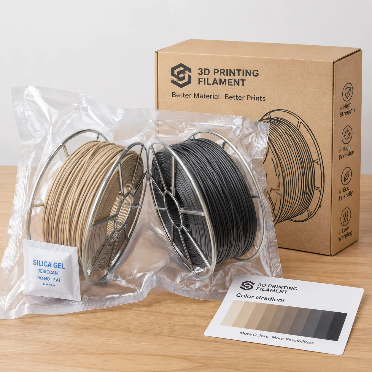 Silk PLA Filament 1.75mm — Product Images