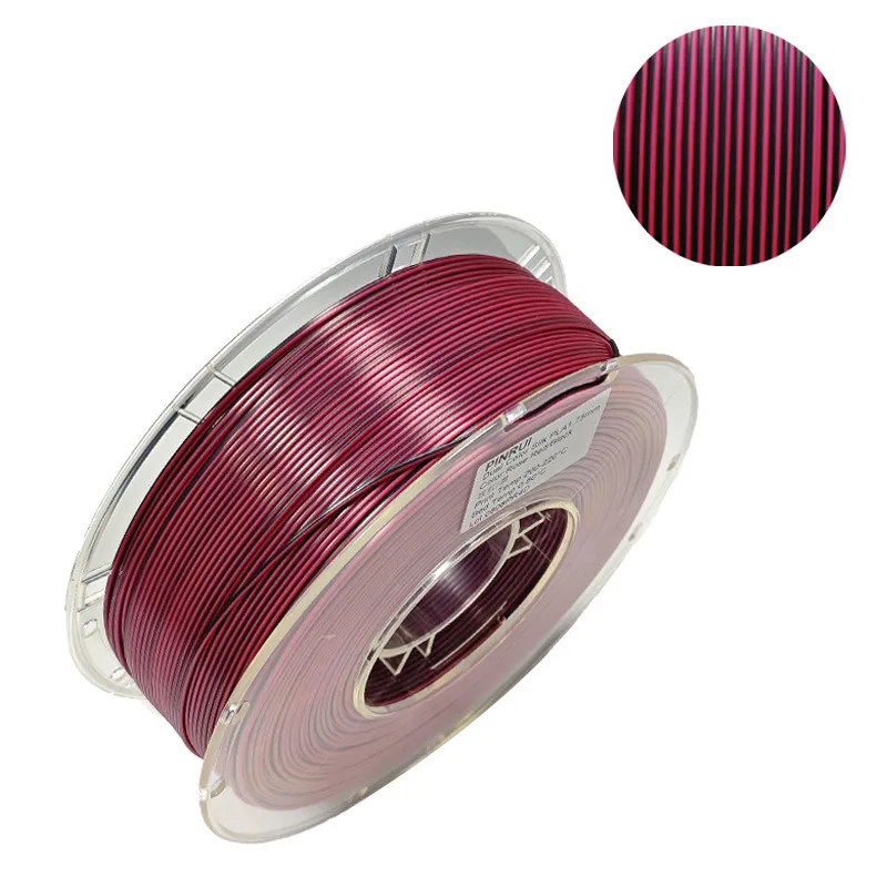 Silk Dual Color Rose Red/Black